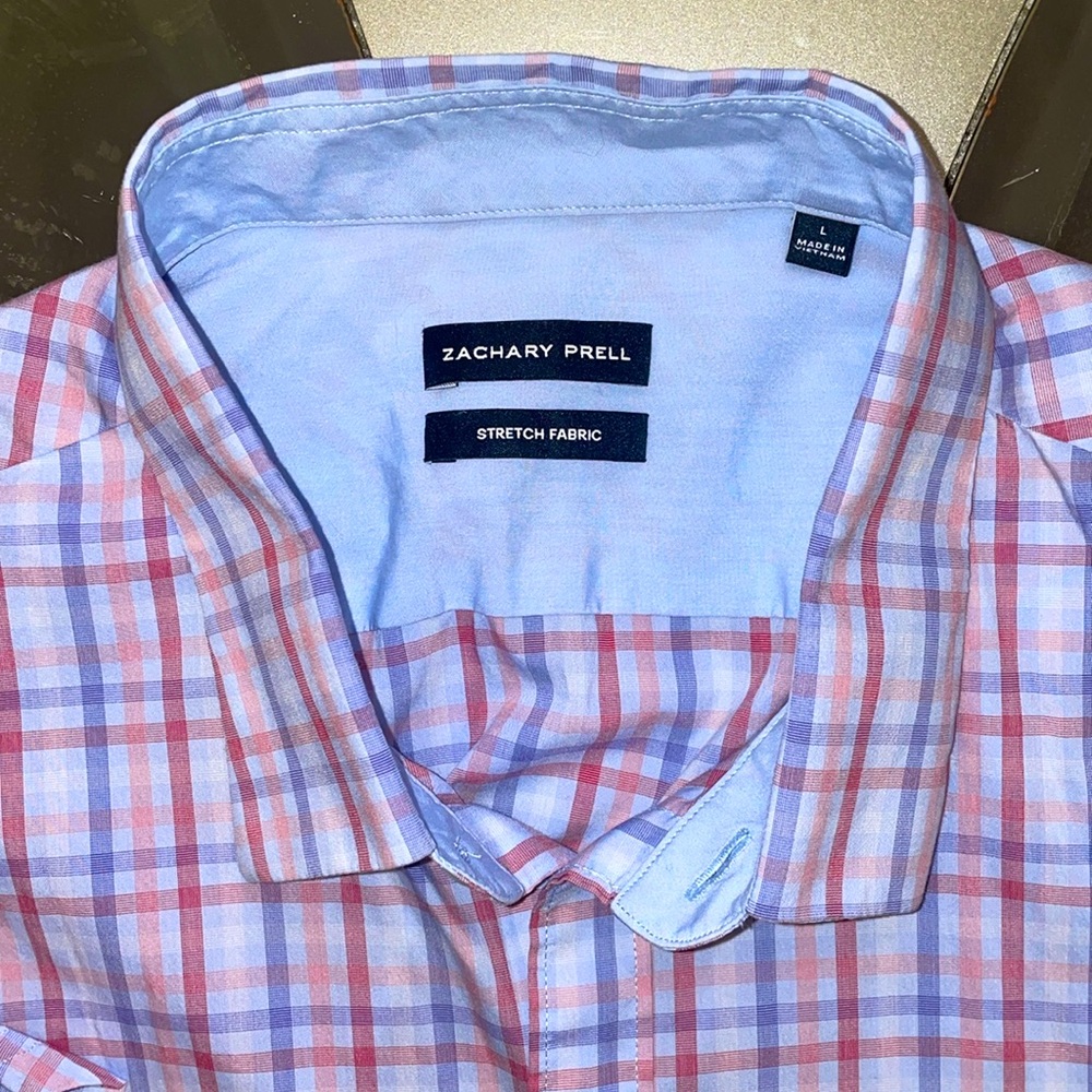 Zachary Prell short sleeve button up shirt.
